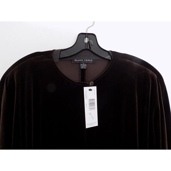 Linda Allard Ellen Tracy velvet jacket and pants set size 16 NWT - Picture 3 of 12